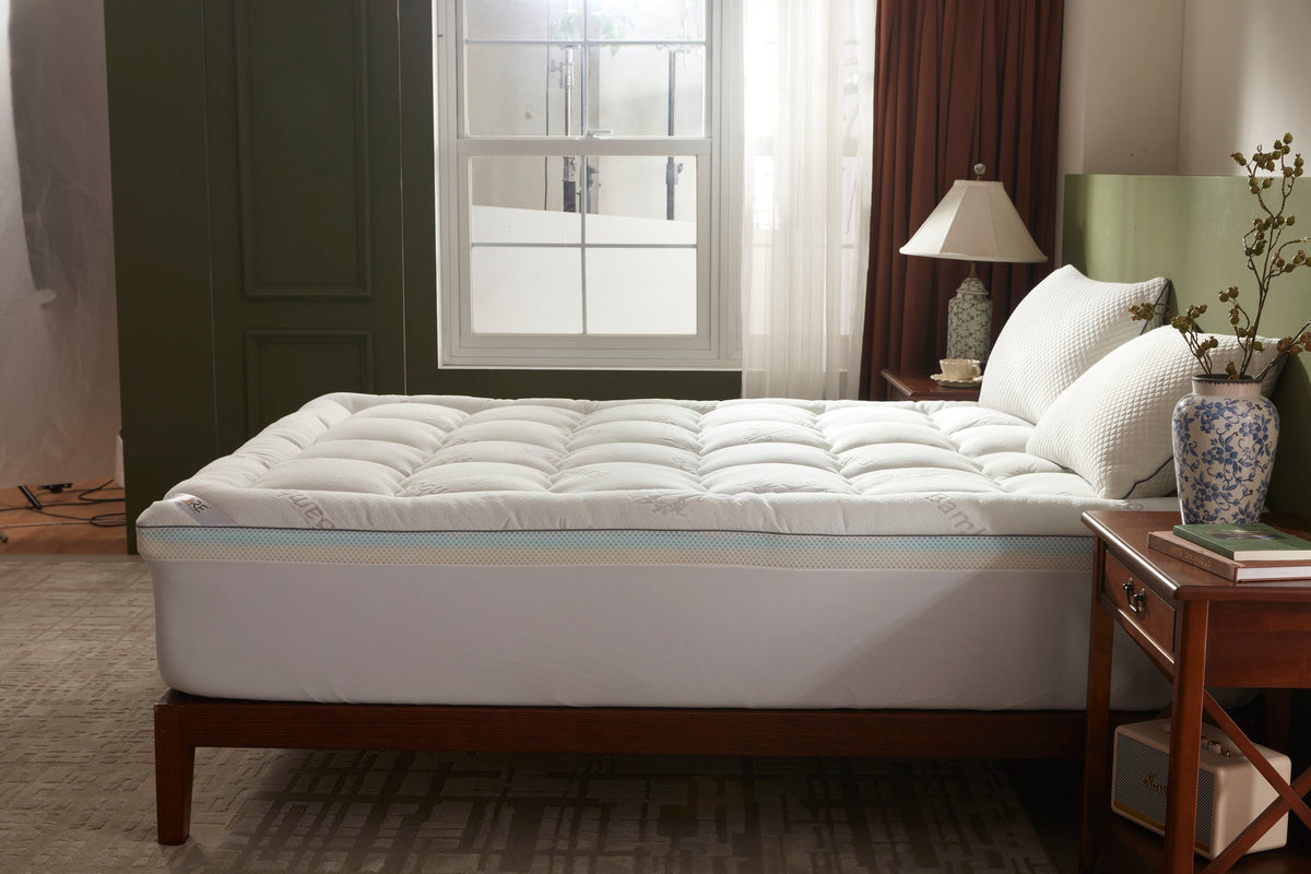 Bedlore®  4''  Bamboo Cooling Mattress Topper | Memory Foam Topper