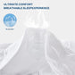 ultimate comfort breathable sleep experience, white