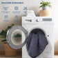 wash precautions of the waterproof luck charm print mattress protector, navy blue