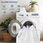wash precautions of the waterproof luck charm print mattress protector, white