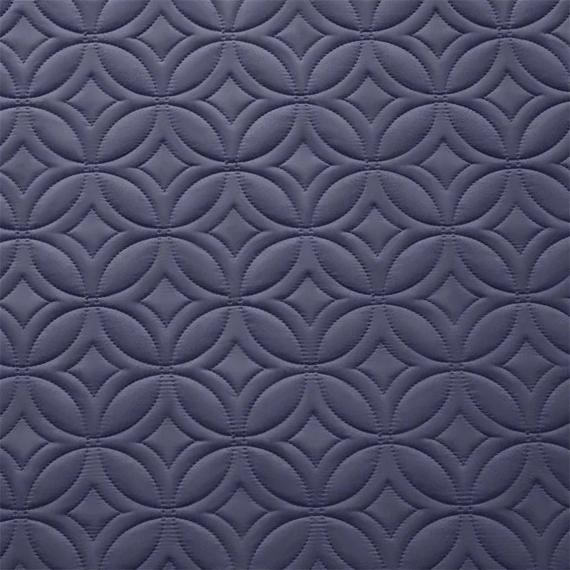 good luck charm print detail of the mattress protector, navy blue